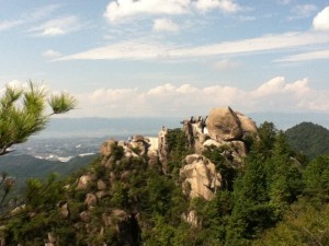 ⑤山頂からの景色　天狗岩