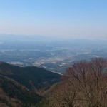 山頂から日野町方面