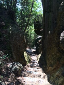 岩の壁